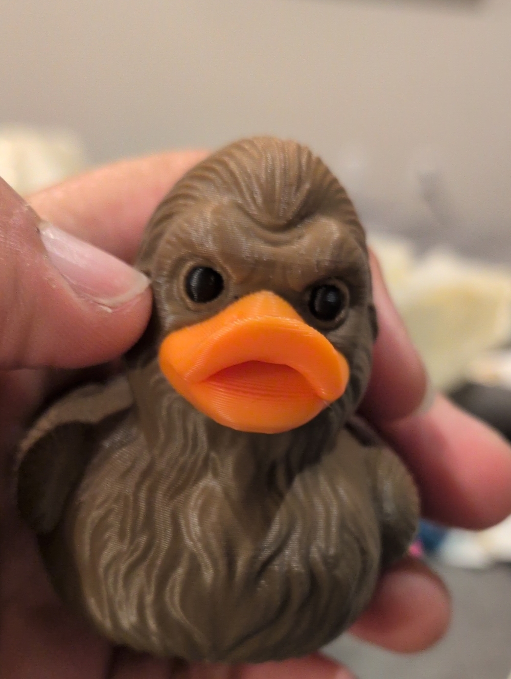 Plastic Duck Chewbacca Duck Novelty Brown